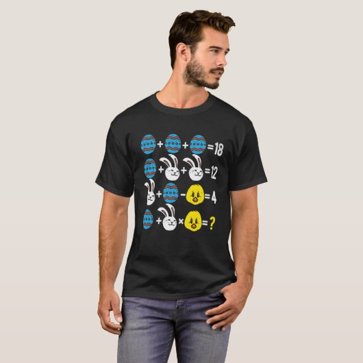 Easter Order of Operations Quiz Math Teacher easte T-shirt (Voorkant volledig)