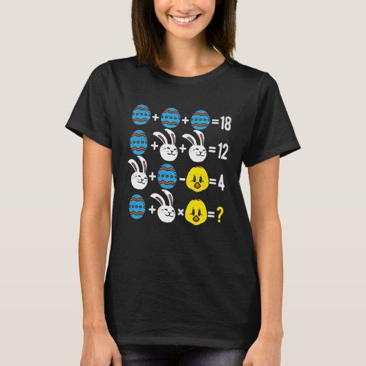 Easter Order of Operations Quiz Math Teacher easte T-shirt (Voorkant)