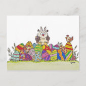 EASTER OWL briefkaart door Nicole Janes (Voorkant)