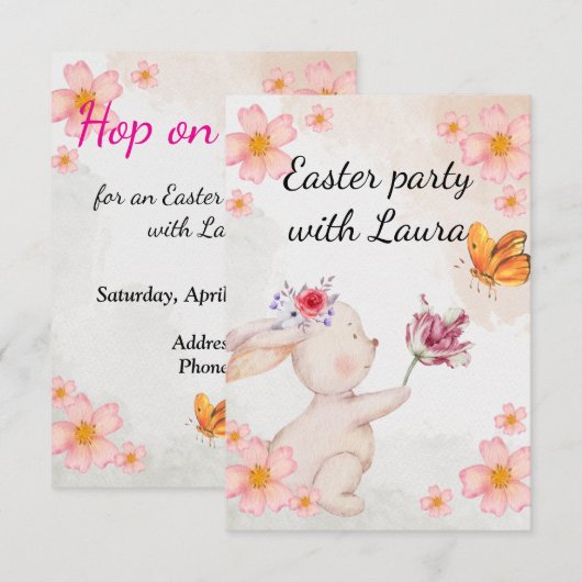 Easter party egg hunt (Voorkant / Achterkant)
