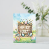 Easter Party Invitation card  Briefkaart (Staand voorkant)