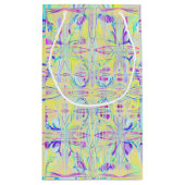 Easter Pastel Abstract Design Gift Bag Klein Cadeauzakje (Achterkant)