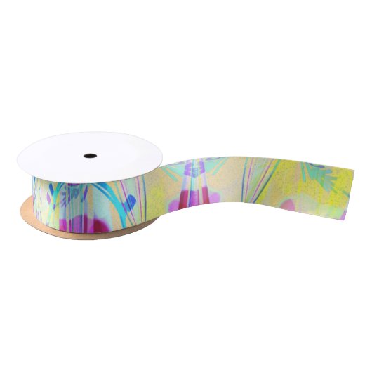 Easter Pastel Abstract Party Grosgrain Ribbon Satijnen Lint (Spoel)