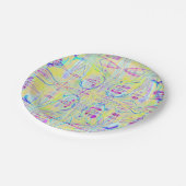 Easter Pastel Abstract Party Paper Plates Papieren Bordje (Gekanteld)