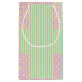 Easter Pastel Cross Design Gift Bag Klein Cadeauzakje (Achterkant)