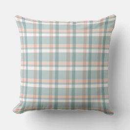 Easter Pastel Gingham Throw Pillow Buitenkussen