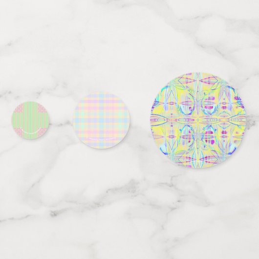 Easter Pastel Party Paper Confetti (Achterkanten)