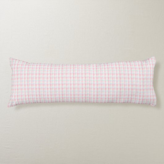 Easter Pastel Plaid Seamless Fabric – Cute  Lichaamskussen (Voorkant)