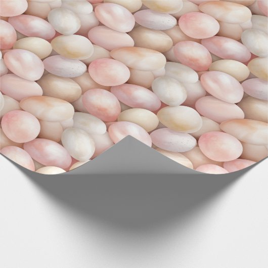 Easter Peach Pink Eggs   Cadeaupapier (Hoek)