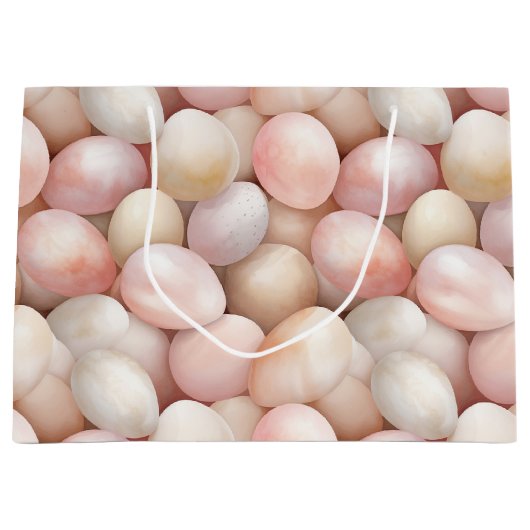 Easter Peach Pink Eggs   Groot Cadeauzakje (Voorkant)
