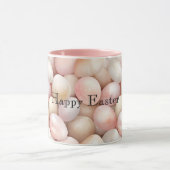 Easter Peach Pink Eggs Mok (Midden)