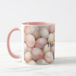 Easter Peach Pink Eggs Mok