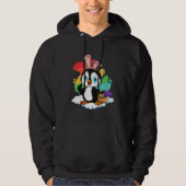 Easter Penguin Easter Hunt Eggs Bunny Penguin  Eas Hoodie (Voorkant)