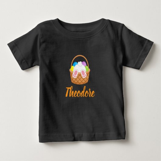 Easter Personalized Baby Fine Jersey T-Shirt (Voorkant)