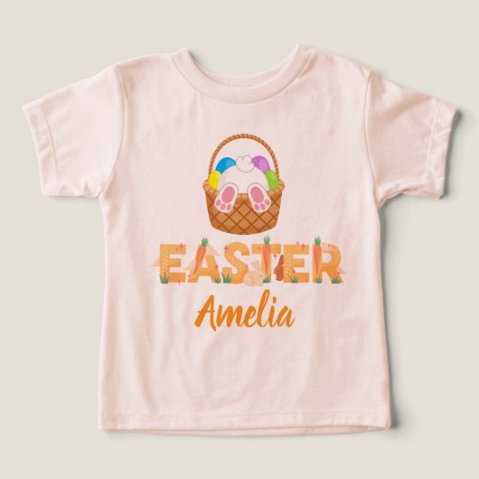 Easter Personalized Toddler T-Shirt (Design voorkant)