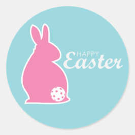 Easter Pickleball Ronde Sticker