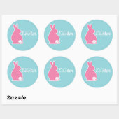 Easter Pickleball Ronde Sticker (Vel)