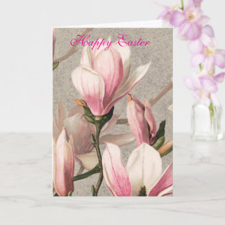 Easter Pink Flowers Greeting Kaart