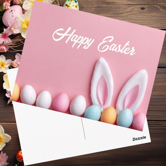Easter Postcard with Easter Eggs Briefkaart