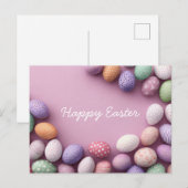 Easter Postcard with Easter Eggs Briefkaart (Voorkant / Achterkant)