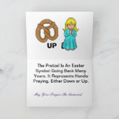 Easter Pretzel Easter Kaart Pas het aan! (Binnen)