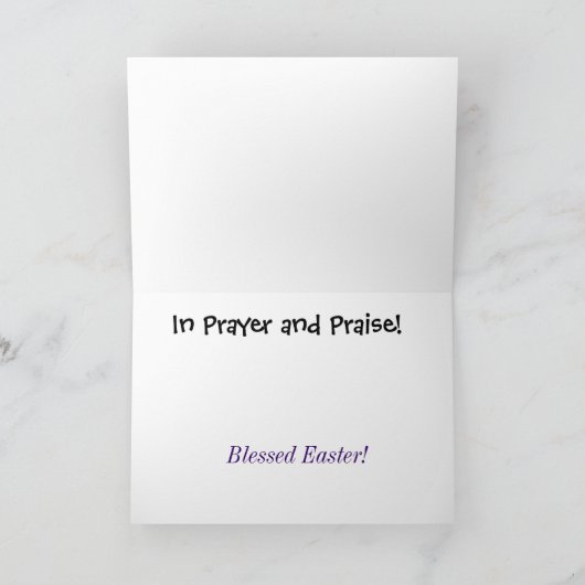 Easter Pretzels Wenskaart Pas het aan! Feestdagen Kaart (Binnen)