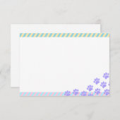 Easter Puppy Paw Prints Blank Notitiekaartje (Voorkant / Achterkant)