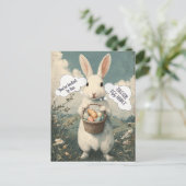 Easter Rabbit and Eggs Easter Egg Hunt Feestdagenkaart (Staand voorkant)