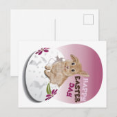 Easter Rabbit Briefkaart (Voorkant / Achterkant)