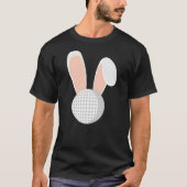 Easter Rabbit Bunny Golf Ball Golfer Funny Holiday T-shirt (Voorkant)
