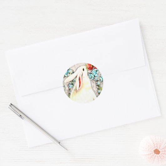 Easter Rabbit Bunny Hare Stickers (Envelop)