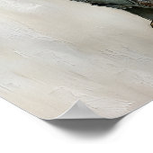 Easter Rabbit Carrot Print, Spring Bunny Poster (Hoek)