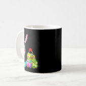 Easter Rabbit Cat Bunny Ears Eggs Happy Easter Day Koffiemok (Voorkant links)