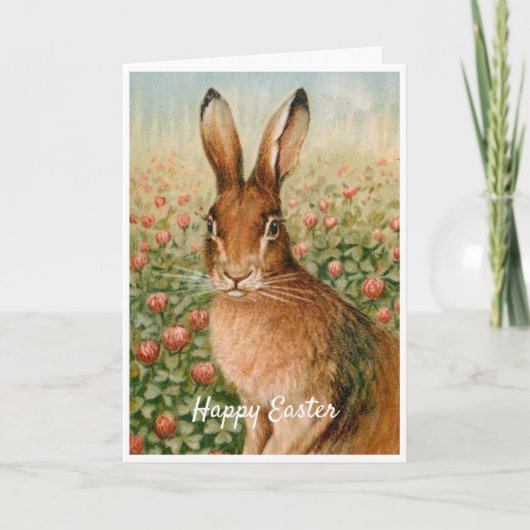  Easter Rabbit Holiday Kaart (Voorkant)