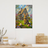 Easter Rabbit Wall Art Poster (Keuken)