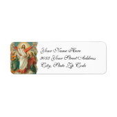 Easter Religious Resurrection Jesus Label (Voorkant)