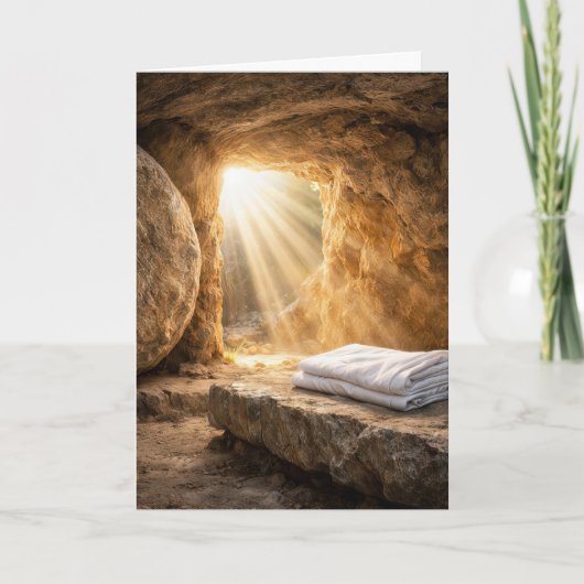 Easter Resurrection Morning Empty Tomb Kaart (Voorkant)