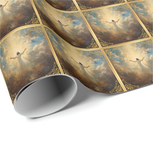 Easter Resurrection Religious Cadeaupapier (Rol Hoek)