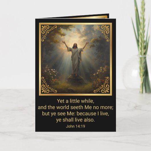 Easter Resurrection Religious Feestdagen Kaart (Voorkant)