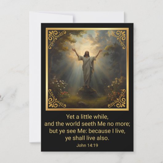 Easter Resurrection Religious Feestdagenkaart (Voorkant)