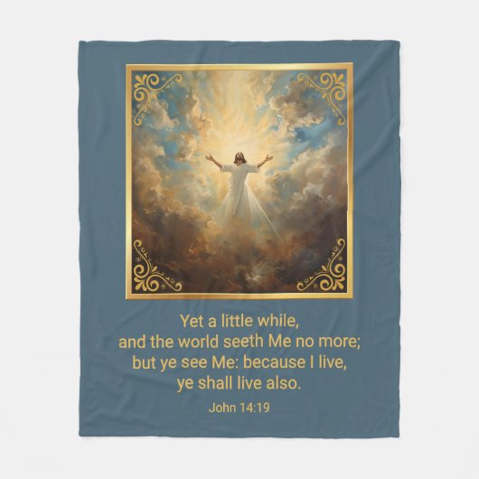 Easter Resurrection Religious Fleece Deken (Voorkant)