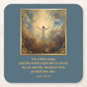 Easter Resurrection Religious Kartonnen Onderzetters (Voorkant)