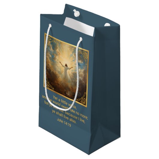 Easter Resurrection Religious Klein Cadeauzakje (Voorkant Gekanteld)