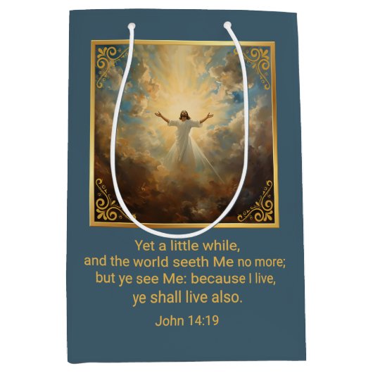 Easter Resurrection Religious  Medium Cadeauzakje (Voorkant)