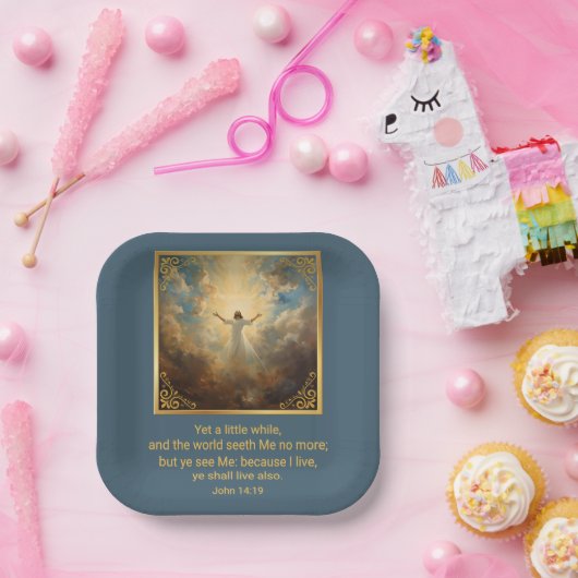 Easter Resurrection Religious  Papieren Bordje (Feest)