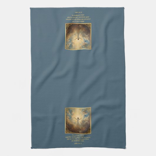 Easter Resurrection Religious Theedoek (Verticaal)