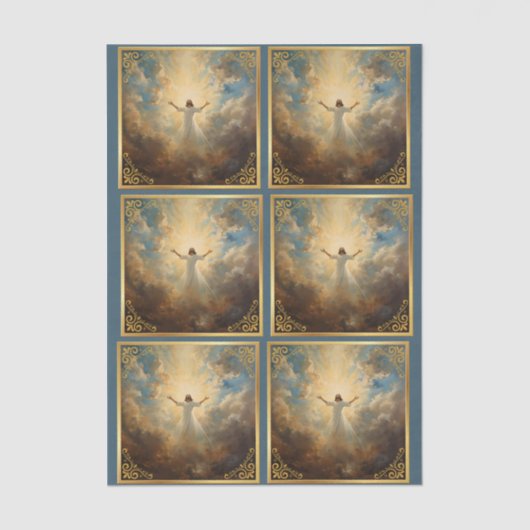 Easter Resurrection Religious Tissuepapier (Voorkant)