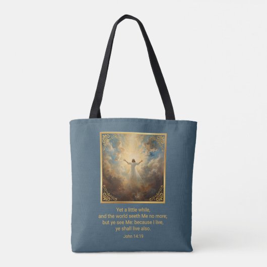 Easter Resurrection Religious  Tote Bag (Achterkant)