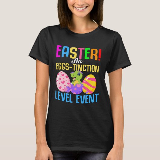 Easter rex Dino Dinosaur Easter Eggs Bunny  1 T-shirt (Voorkant)