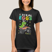 Easter Rex Dinosaur Monster Truck Eggasaurus Boys  T-shirt (Voorkant)